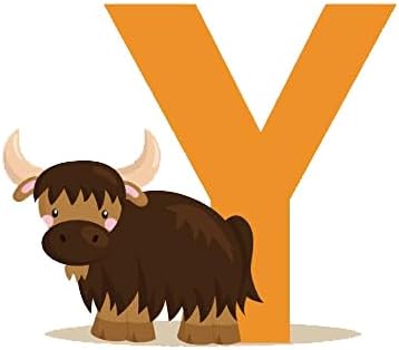 DEKOSH Animal Alphabet Kids Wall Decals - Peel & Stick Educational Baby Stickers for Playroom, Classroom Decoration