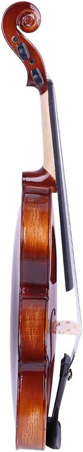 Ktaxon Violin 4/4 for Kids & Adults, Full Size Solid Wood Violin, Acoustic Fiddle with Portable Case and Accessories-Carefully Selected Solid Spruce Wood and Premium Ebony Fittings(Varnish)