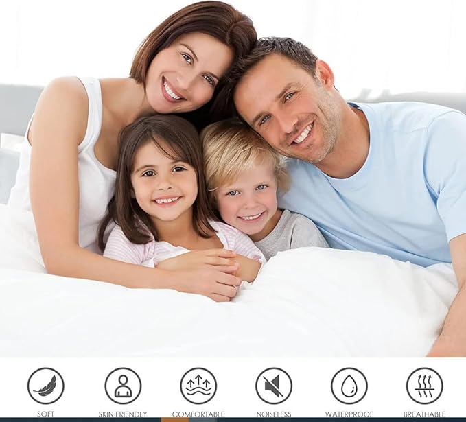 Utopia Bedding Zippered Mattress Encasement Twin, 100% Waterproof Bed Bug and Dust Mite Proof Mattress Protector, Absorbent Six-Sided Mattress Cover