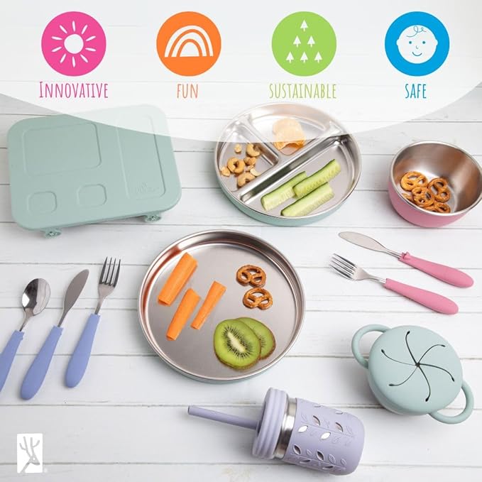 Elk and Friends 10oz Stainless Steel Kids + Toddler Drinking Cups | The Original Mason Jars with Lids + Sleeves + Straws | Smoothie Cups | Spill Resistant | Dishwasher Safe | 4 Pack