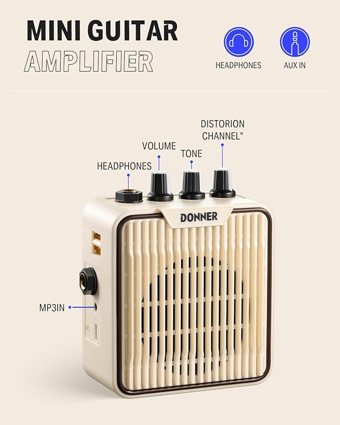 Donner 30 Inch Kids Electric Guitar Beginner Kit TL Style Mini Electric Guitar for Kids with Amp, 600D Bag, Tuner, Picks, Cable, Strap and Extra Strings, DTJ-100S, Sunburst