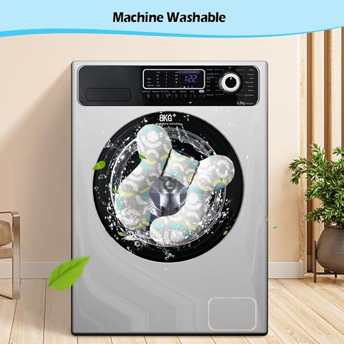 KAKIBLIN Baby Travel Pillow,Neck Pillows for Car Seat,Upgraded Baby Head Pillow,Toddler Head and Neck Support Pillow for Car Seat, Pushchair,Travel (Circle)