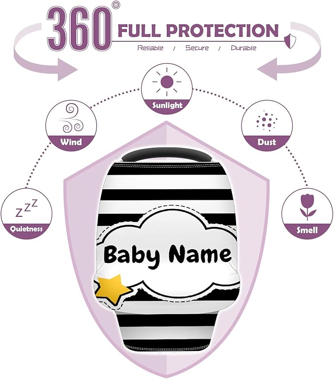Baby Car Seat Stroller Cover Nursing Cover New Mom Breastfeeding Scarf Soft Stretchy Infant Carrier Cover Car Canopy Coverage