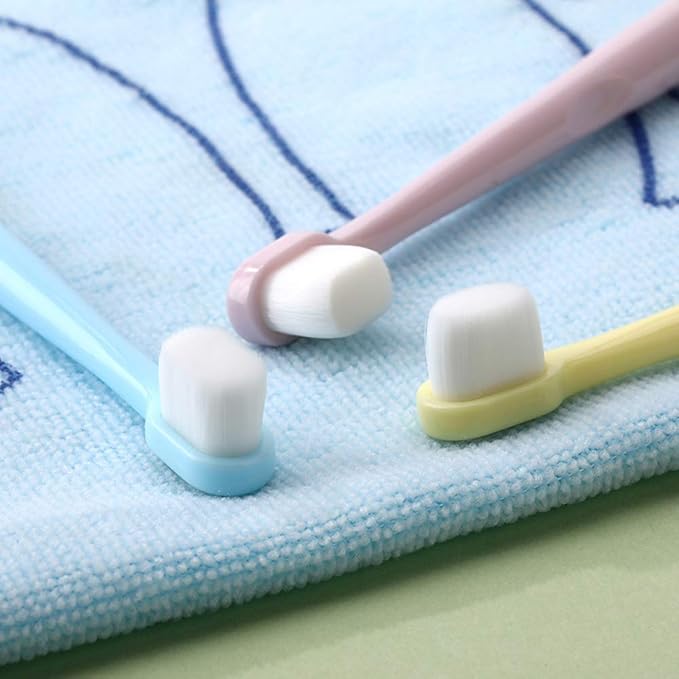 EasyHonor Baby & Toddler Toothbrush for Age 4-12 Years Old, Extra Soft With 10000 Soft Floss Bristle for Baby Gum Care (6Pcs)