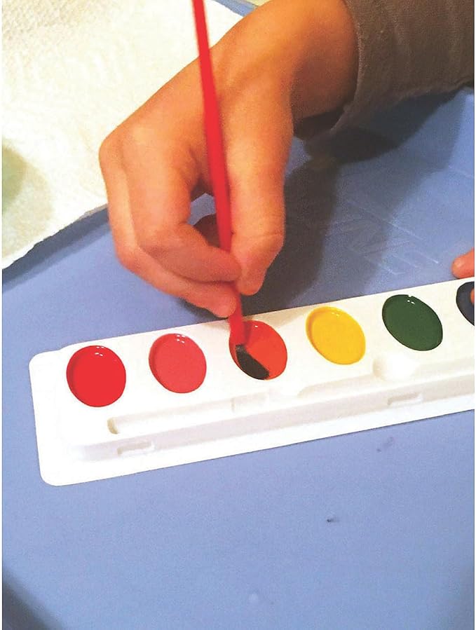 Watercolor Refill Sets Classpack - Bulk set of 50, 8 oval colors each - Classroom Paint and Craft Supplies for Kids