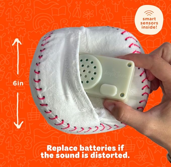 Move2Play, Hilariously Interactive Toy with Music & Sound Effects | Birthday Gift for Boy & Girl | Ball for Toddler & Baby | 6, 12, 18+ Months | 1, 2, 3+ Year Old