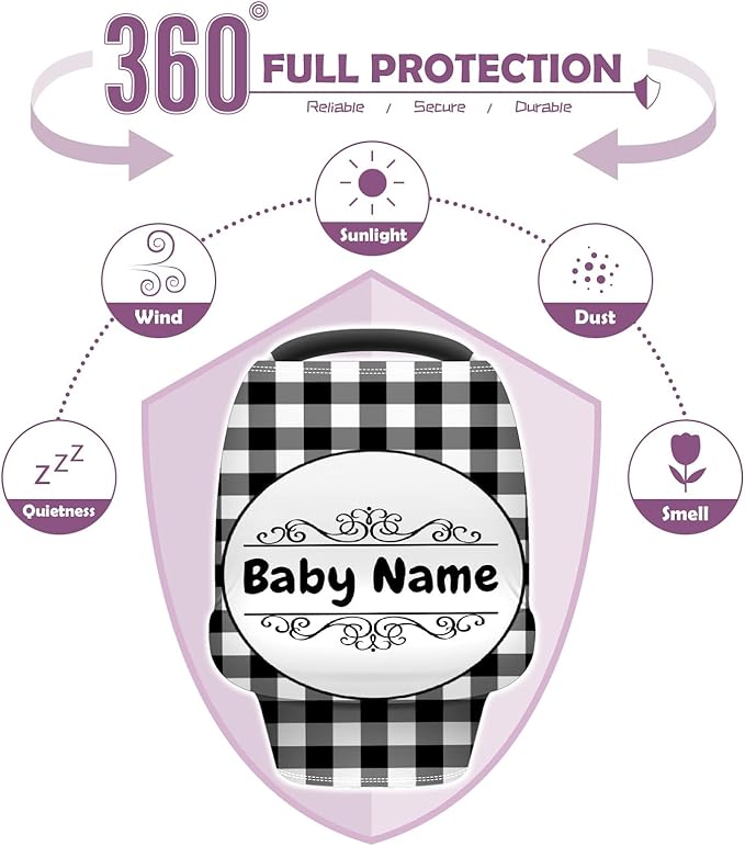 Baby Car Seat Stroller Cover Nursing Cover New Mom Breastfeeding Scarf Soft Stretchy Infant Carrier Cover Car Canopy Coverage