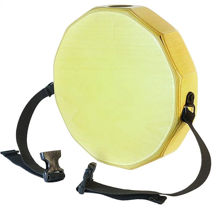 KTÄK -The First Handcrafted, Hand Drum Percussion, Two-Sound Cajón Body Snare, Portable Cajon by Kandu (Sahara Yellow)