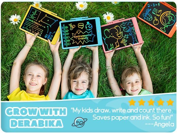 KOKODI LCD Writing Tablet, 16 Inch Colorful Toddler Doodle Board Drawing Tablet, Erasable Reusable Electronic Drawing Pads, Educational and Learning Toy for 3-6 Years Old Boy and Girls