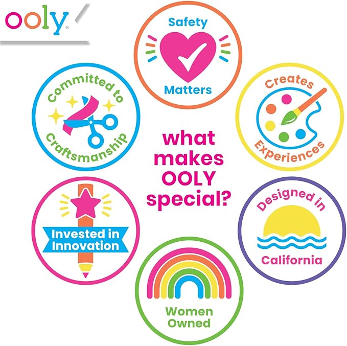 Ooly Air Dry Clay for Kids, 12 Colors Modeling Clay with 3 Shaping Tools, Play Dough Summer Craft Supplies - Creatibles