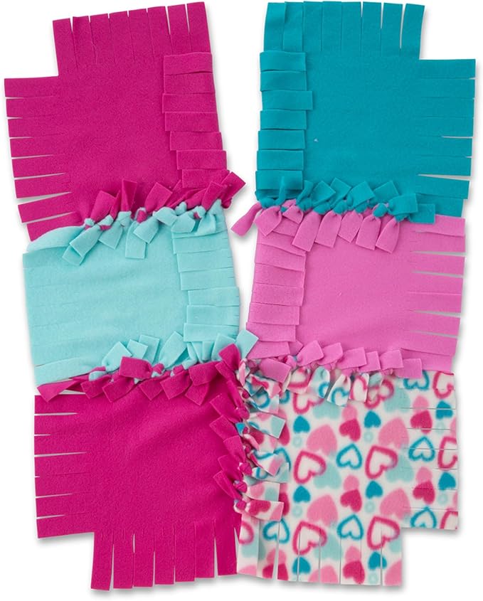 Melissa & Doug Fleece Quilt No-Sew Craft Kit, Multi