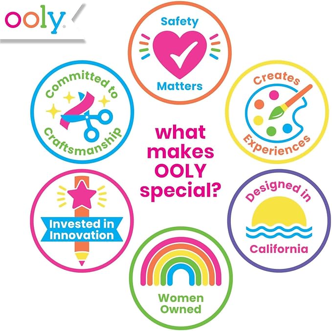 Ooly Air Dry Clay for Kids, 16 Colors Modeling Clay in 4 Tubs, Play Dough Summer Craft Supplies - Creatibles