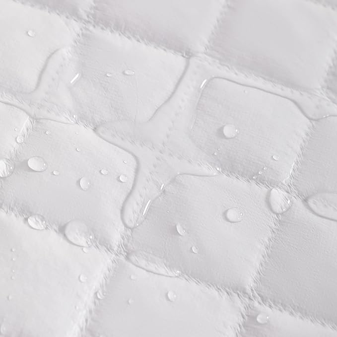 NTBAY 2 Pack Waterproof Mini Crib Mattress Protector, Quilted 24"x38" Fitted Mattress Cover - Machine Washable - Soft and Breathable Baby Mattress Pad Sheet for Mini Crib and Baby Playards, Purple