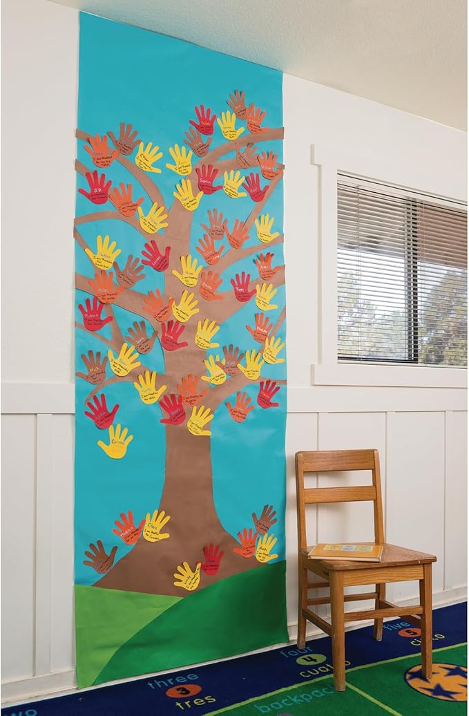 Colorations Arts and Crafts Paper Roll - Orange, Dual Surface, Finger Paints, Painting, Watercolors, Acrylic Paints, Wall Art, Bulletin Board Paper, Kids Crafts (Item # DSOR), 36" x 1000' (1 Roll)