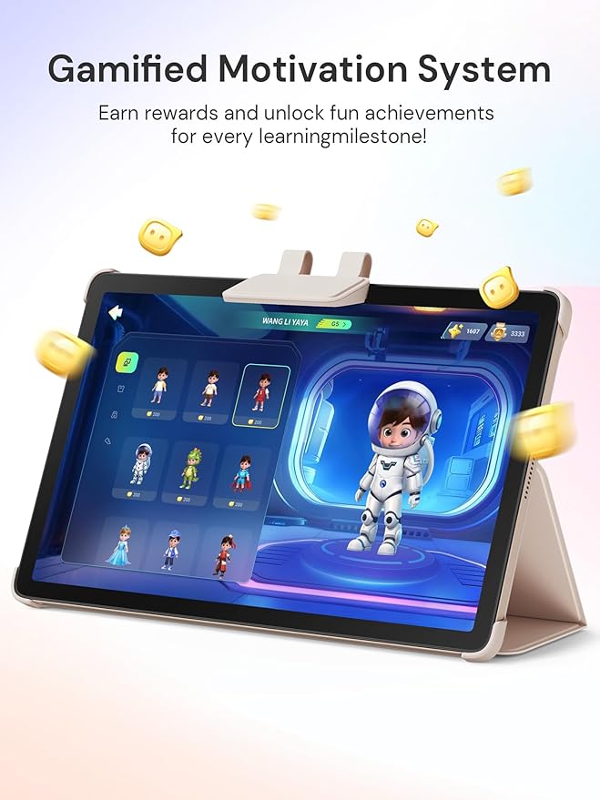 AI Kids Tablet with Scanner - 50000+ Content AI Tutor Learning Tablet with ELA, Math, ABC, Word, Read, Phonics, STEM for Homeschooler Educational Study for PreK - G6 (TalPad T100 with Keyboard)