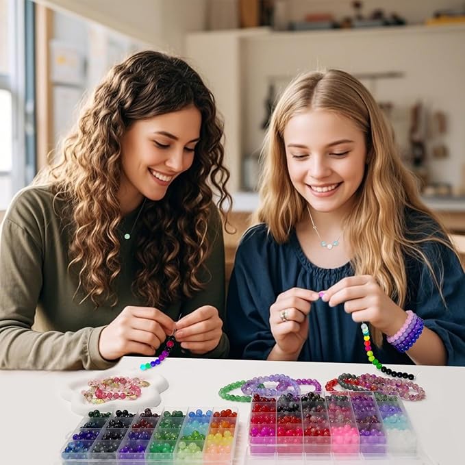 JULIMAIDONG 11500Pcs Pony Beads, Beads for Bracelets Making, Multi-Colored Hair Beads for Hair Braids, 144 Colors Kandi Friendship Bracelet Beads Jewelry Making Kits for Craft (144Color)