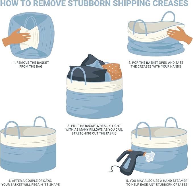 OrganiHaus Set of 3 White Woven Baskets for Organizing | Cotton Rope Basket for Decor | Shoe Basket Organizers & Storage | Decorative Storage Baskets & Bins | Cute Storage Basket for Toys & Cloths