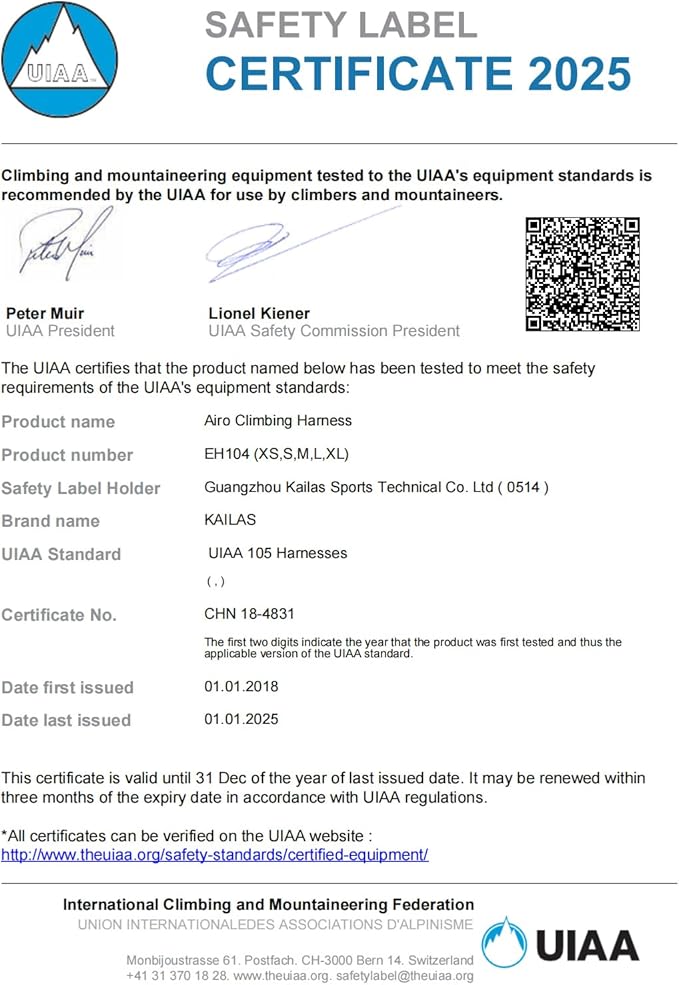 KAILAS Kids Rock Climbing Harness Child Safety Belt Climbing Gear Adjustable Lightweight Indoor Gyms Beginners Youth