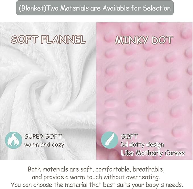 Personalized Baby Girl Crib Bedding Set – Custom Name Princess Castle 3-Piece Nursery Set with Soft Flannel Blanket, Fitted Sheet & Pillowcase – Infant & Toddler Bedding Gift