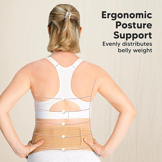 KeaBabies Maternity Belly Bands for Pregnant Women - Soft & Breathable Pregnancy Belly Support Band, Adjustable Maternity Belt for Back, Pelvic Support, Comfortable, Easy to Use (Classic Ivory, XL)