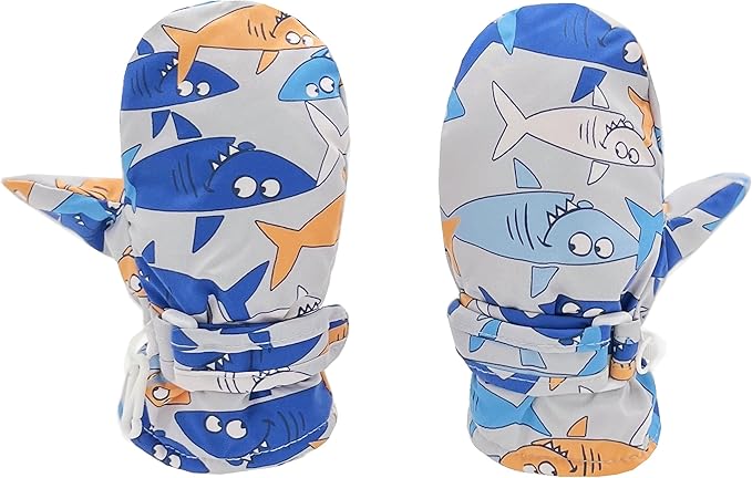 Toddler Gloves Kids Mittens Winter Warm Lined Fleece Gloves Waterproof Snow Baby Mitten for Boys Girls