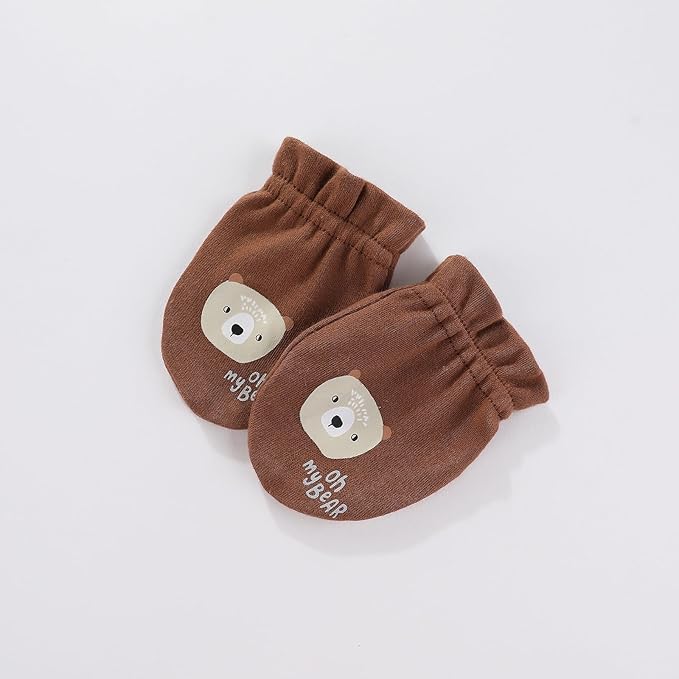 Unisex Baby Cotton Scratch Mittens For Newborn Baby Boys Girls Mittens Accessory 0-6 Months