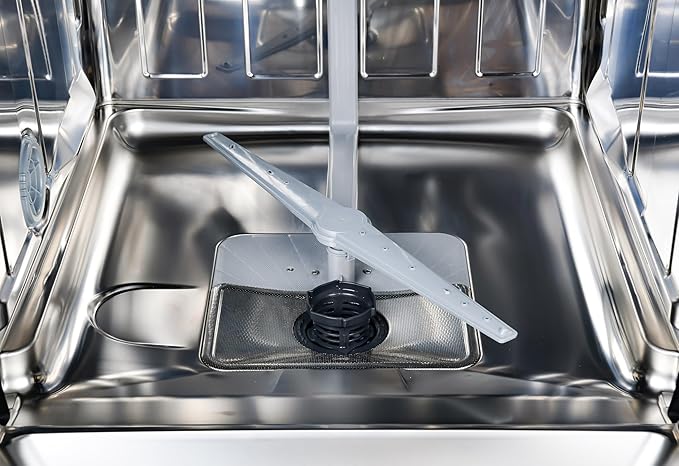 Kenmore 24" Built-in Stainless Steel Tub Dishwasher EasyFlex Third Rack, TurboDry, SmartWash & Reach-Thru Handle-15 Place Settings-45 DBA, Energy Star Certified, Fingerprint Resistant