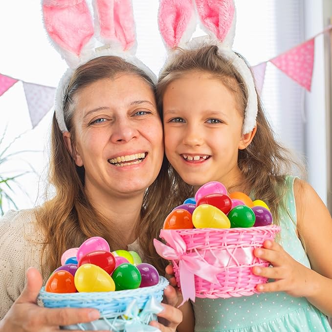 180Pcs Easter Eggs, 2.3" Fillable Bright Colors Plastic Easter Eggs Empty for Easter Hunt, Easter Basket Stuffers, Party Favor, Classroom Prize Supplies 