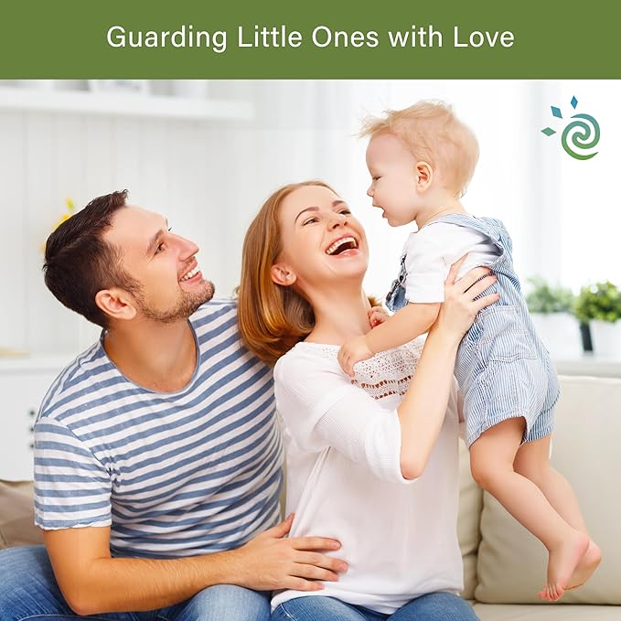 Child Proof Door Knob Covers, Door Knob Safety Cover for Kids, Baby Proof Safety Locks for Doors, 4 Pack/White