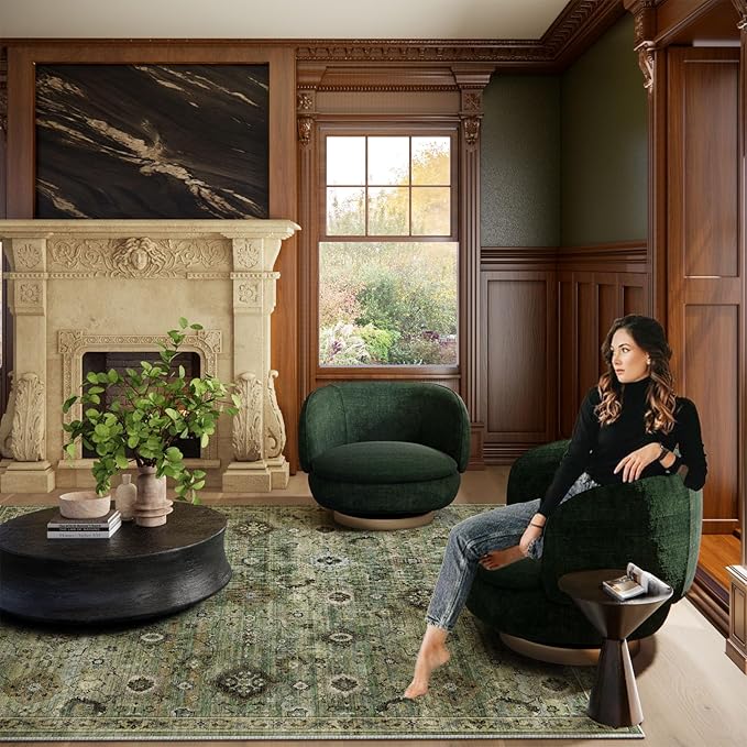 Washable Runners for Hallways Kitchen Rugs: 2'x10' Runner Rug Stain Resistant Non Slip Low Pile Soft Carpet Runners for Hallways Bedroom Kitchen Entryway Indoor Laundry Room Farmhouse