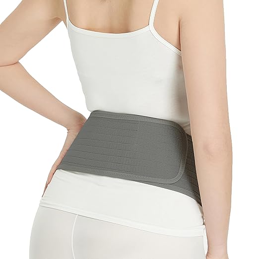 NeoTech Care Adjustable Maternity Belt - Light and Breathable Pregnancy Belly Support Band for Pregnant Women (Grey, Regular Size)