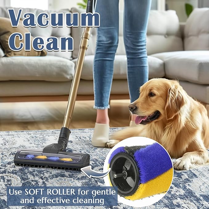 jinchan 9x12 Area Rugs for Living Room - Machine Washable Vintage Floral Distressed Design Stain Resistant Carpet Low Pile Non-Slip Large Rug for Bedroom Dining Room Home Office (9‘x12',Dark Blue)