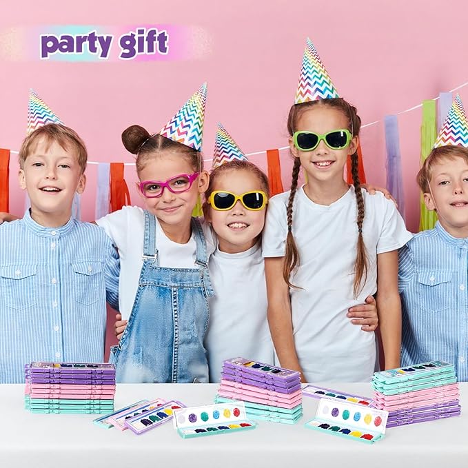 24 Pcs Unicorn Style Watercolor Painting Set 8 Washable Colors With Brush Watercolor Painting Set Gift Party Supplies Back To School Party Gift Exchange