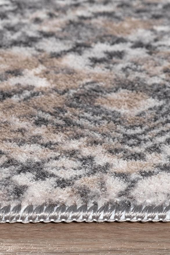 Non-Slip Washable 5x7 Area Rugs for Living Room Bedroom, Ultra Soft Bedside Rug, Indoor Floor Carpet for Kids Girls and Boys, Dorms, Nursery Rooms, Non-Skid Area Rug, Square Multi, 5' x 7'