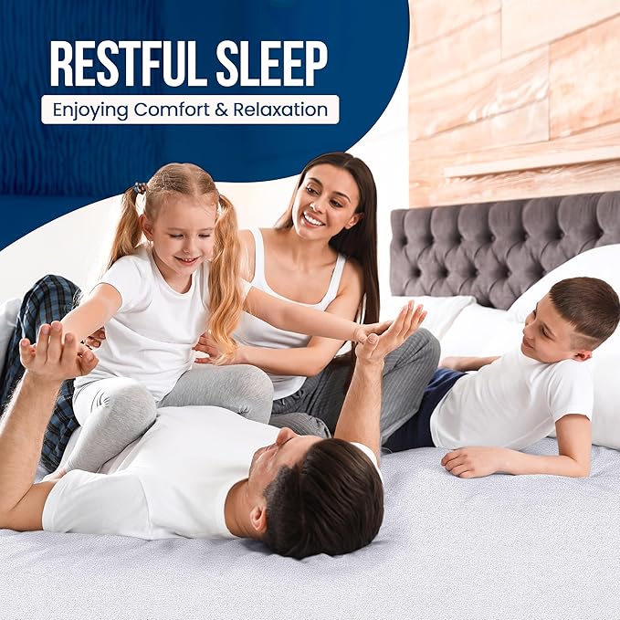 Utopia Bedding Waterproof Mattress Protector Short Queen Size, Premium Terry Mattress Cover 200 GSM, Breathable, Fitted Style with Stretchable Pockets (White)