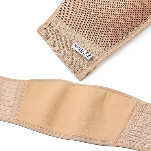 NeoTech Care Adjustable Maternity Belt - Light and Breathable Pregnancy Belly Support Band for Pregnant Women (Beige, Extra Large Size)
