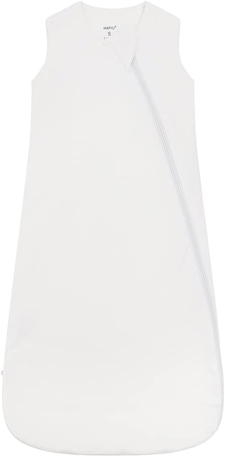 HAPIU Unisex Rayon Made from Bamboo Baby Sleep Sack TOG 1.0, 2-Way Zipper YKK, Wearable Blanket Baby