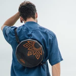 KTÄK -The First Handcrafted, Hand Drum Percussion, Two-Sound Cajón Body Snare, Portable Cajon by Kandu with Carry Case (Nut Brown)