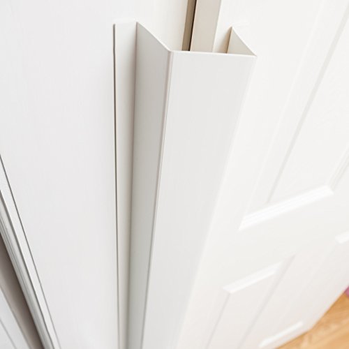 Cardea Child Safety Door Finger Pinch Guard Hinge Protector for The Front of The Door – White (Single Pack)