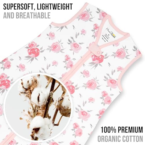 Mama Cheetah Baby Sleep Sack 2.5 TOG, Winter Baby Sleeping Bag with 2-Way Zipper, Organic Cotton Swaddle Transition Wearable Blanket for Boy Girl Infant Toddler, 18-24 Months, 1-Pack