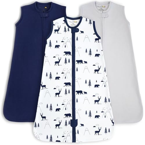 Mama Cheetah Baby Sleep Sack 0.5 TOG, Organic Cotton Baby Wearable Blanket with Two-Way Zipper, Swaddle Transition Baby Sleeping Bag for Newborn Infant Toddler Boy Girl, 24-48 Month