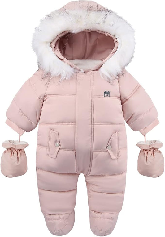 Baby Girl Winter Snowsuit Toddler Jacket Clothes For Boy Infant Jumpsuit Hoodied