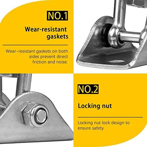 Heavy Duty Swing Hangers for Wooden Sets 2000 LB Capacity Hammock Hanger 360 Swivel Stainless Steel Swing Hardware Accessories 2 Packs for Porch Playground Yoga Heavy Bag