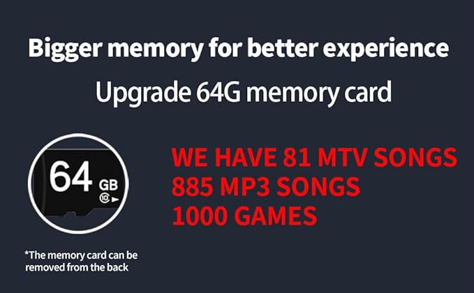 HDMI Dance Mat 64GB Storage, 1000 Games,885 Songs,81 MTV Videos.Dance pad Combines Dance, Yoga, Aerobics, Running, Sports, and Puzzle Games A Prestigious Gift for Boys & Girls. Flannel Material