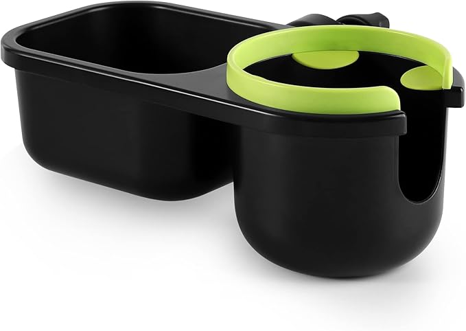 Accmor Stroller Cup Holder with Tray, Universal Cup Holder, Bike Bottle Holder, 361° Rotatable Large Caliber Drinks Holder for Stroller, Bike, Wheelchair, Walker