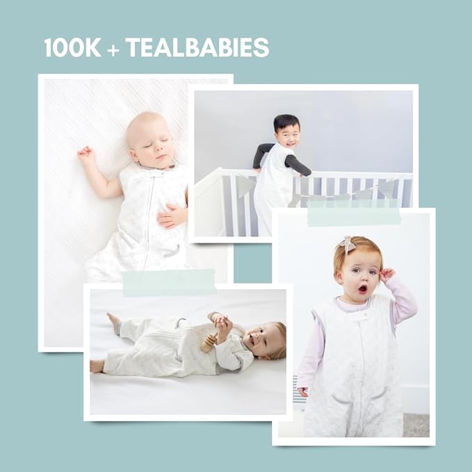 Tealbee DREAMSUIT: Toddler Sleep Sack with Feet 3T 4T - 1.2 TOG Lightweight Baby Wearable Blanket for Walkers - Rayon made from Bamboo, Organic Cotton Sleeping Bag - Love Milk