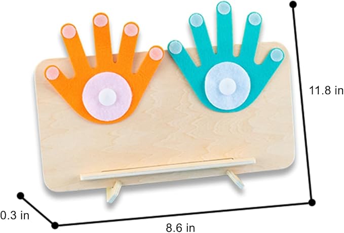 Educational Math Manipulatives Number Counting Blocks for Kids - Finger Arithmetic Game & Math Developmental Toys for 3+ Year Olds | Learning Counting, Addition, Subtraction (Math 01)