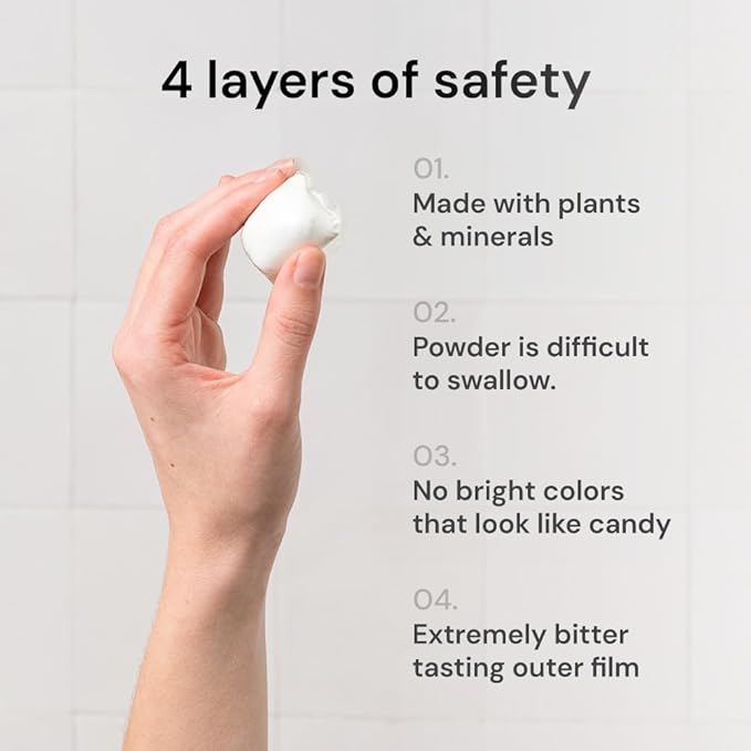 Grab Green Baby Laundry Detergent Pods, 50 Count, Dreamy Rosewood, Plant and Mineral Based, Formulated to Tackle Growing Baby (5 Months and Older) Laundry Stains