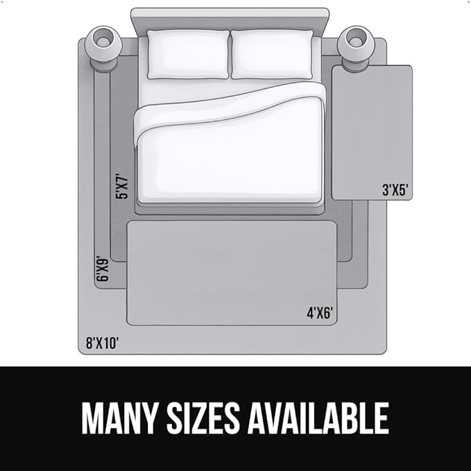 GORILLA GRIP Ultra Soft Washable Area Rug, Stain and Slip Resistant Plush Thick Carpet for Bedroom Living Room, No Shed Floor Rugs, Pet Friendly, Dorm Essentials, Kid Nursery Home Decor, 3x5 Dark Gray