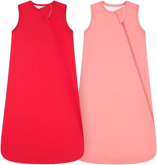 HAPIU Unisex Rayon Made from Bamboo Baby Sleep Sack TOG 1.0, 2-Way Zipper YKK, Wearable Blanket Baby